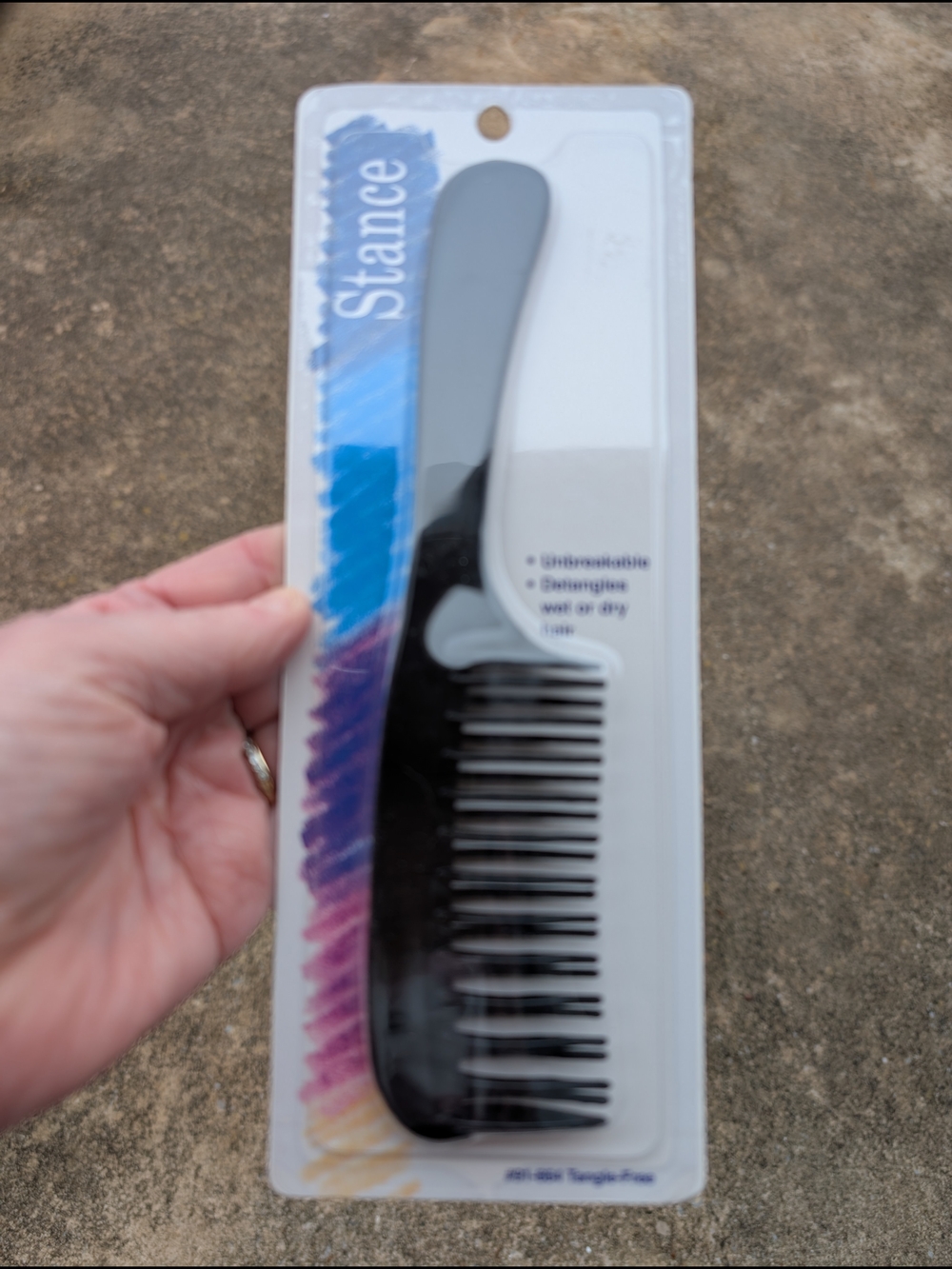 Stance Wide Tooth Comb in Black #91-664